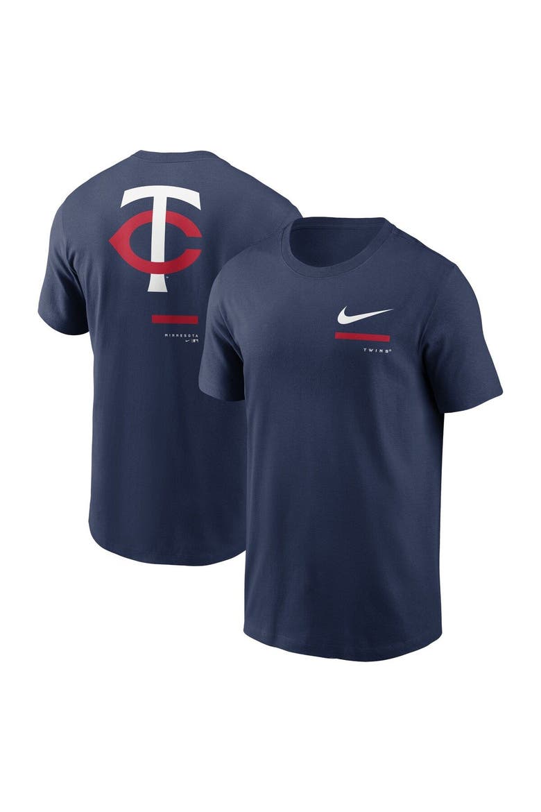 Men's Nike Navy Minnesota Twins Over the Shoulder T-Shirt, Main, color, Navy