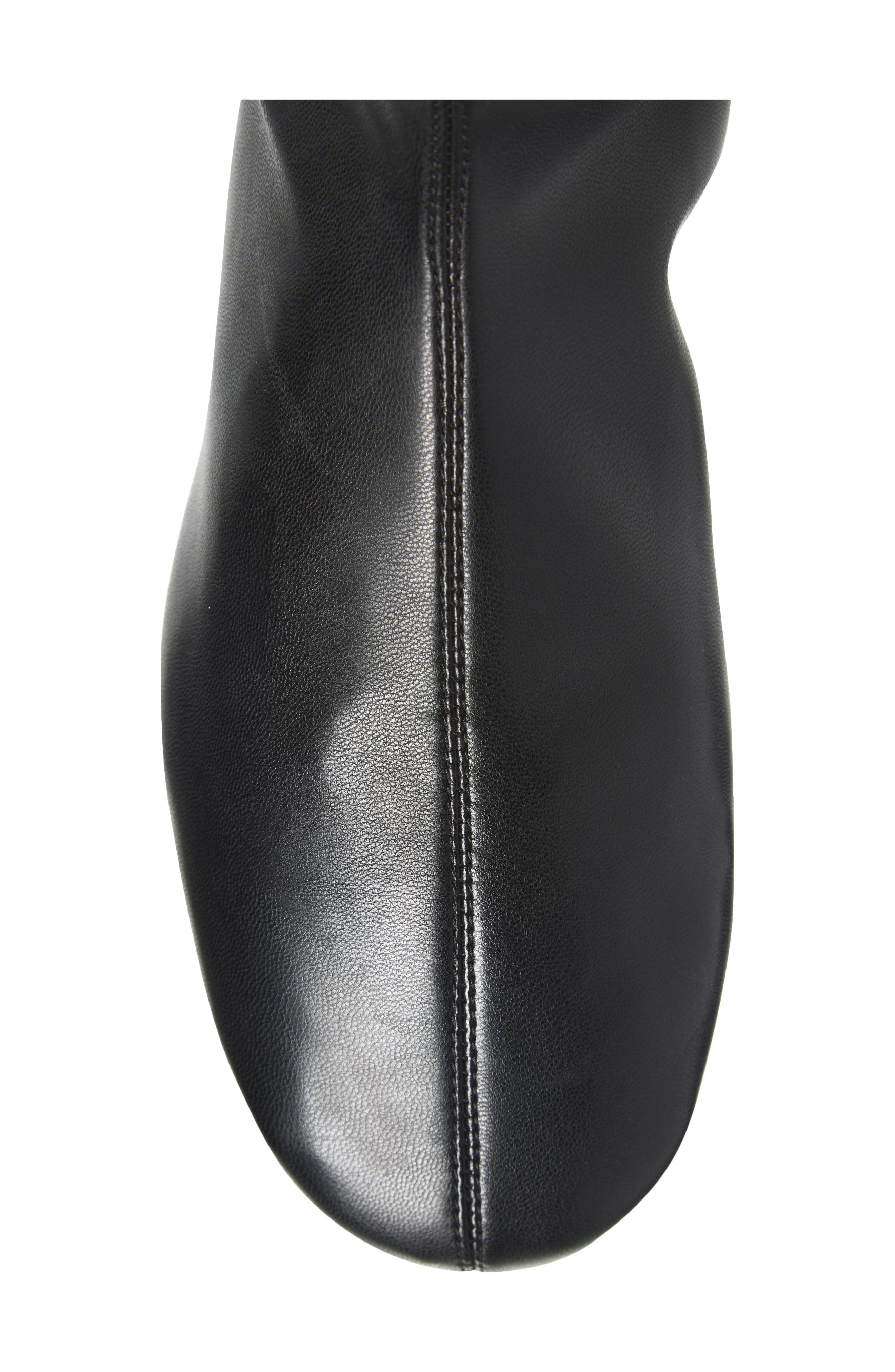 Flat Stretch Over the Knee Boot, Alternate, color, BLACK