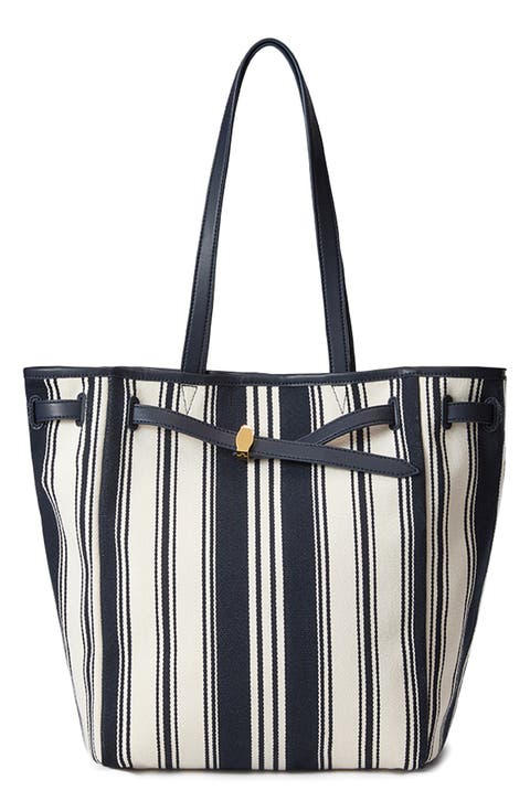 Stripe Canvas Dash Tote