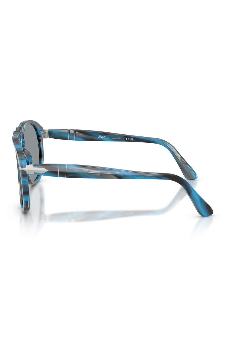 54mm Pilot Sunglasses, Alternate, color, STRIPED BLUE AND GREY / GREY