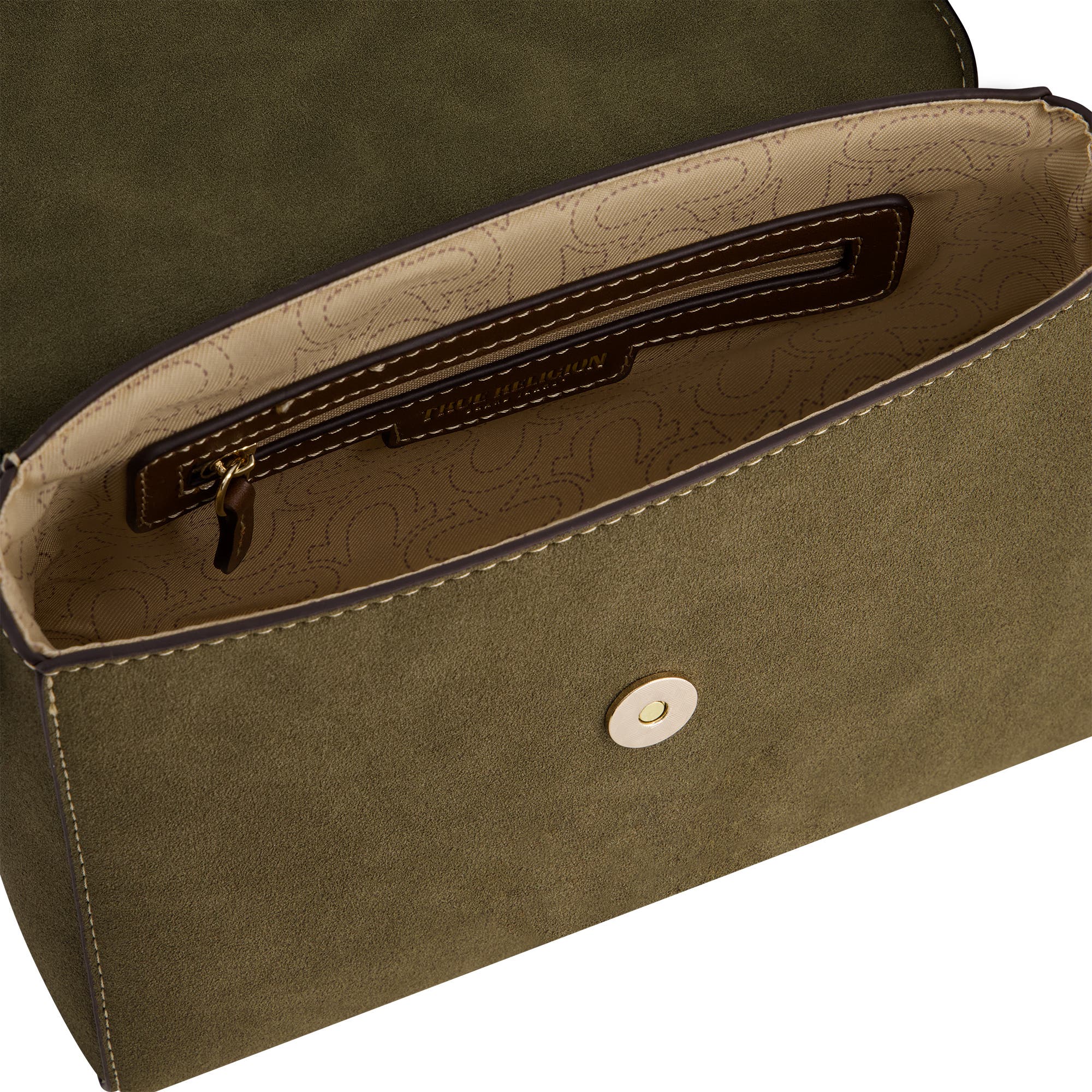 True Religion Mini Camo Strap Satchel, Alternate, color, 