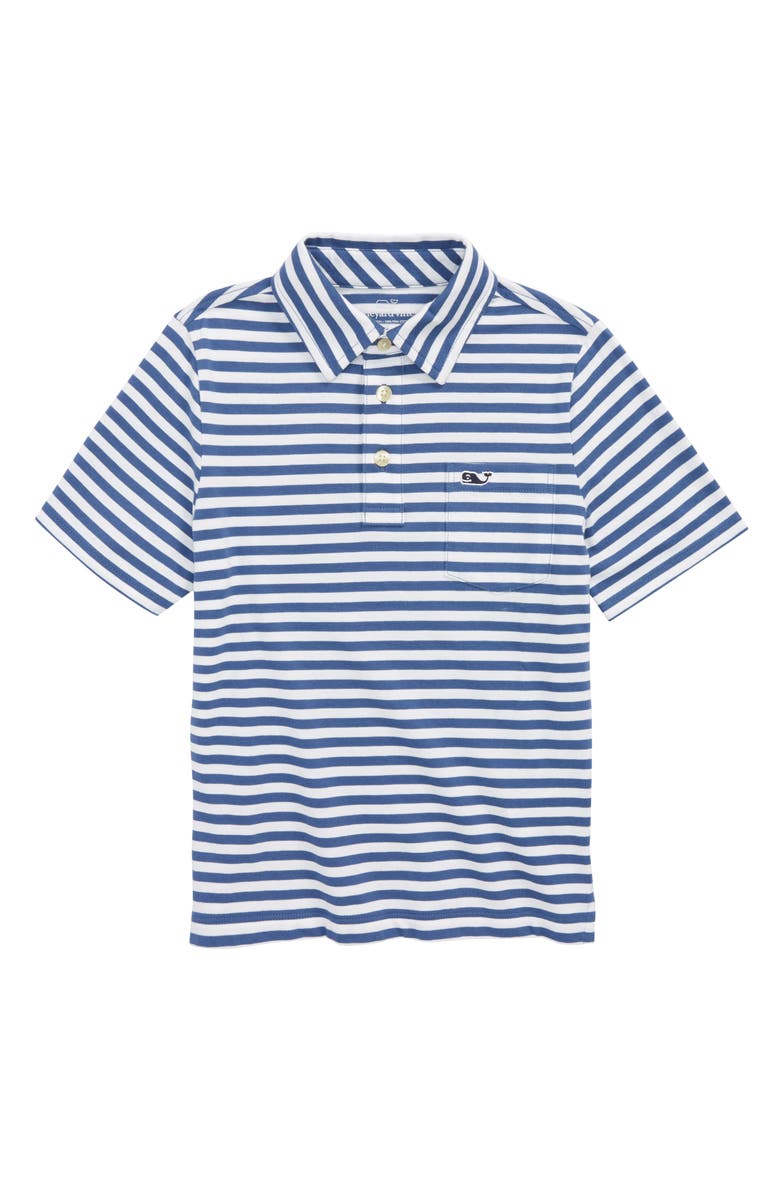 vineyard vines Pinstripe Jersey Polo, Main, color, 