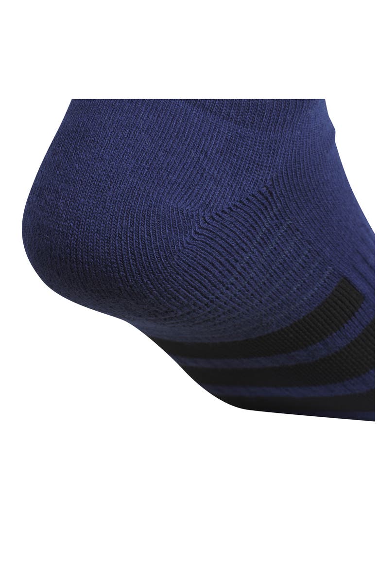 Cushioned 4.0 3-Pack Low Cut Socks, Alternate, color, DARK BLUE/ WHITE/ COOL HEATHER