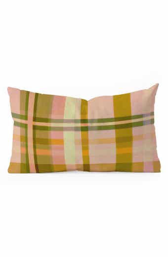 Deny Designs Alisa Galitsyna Colorful Plaid Lumbar Throw Pillow