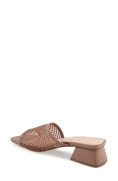 Reaction Kenneth Cole Buenita Slide Sandal In Tan Crystal Mesh