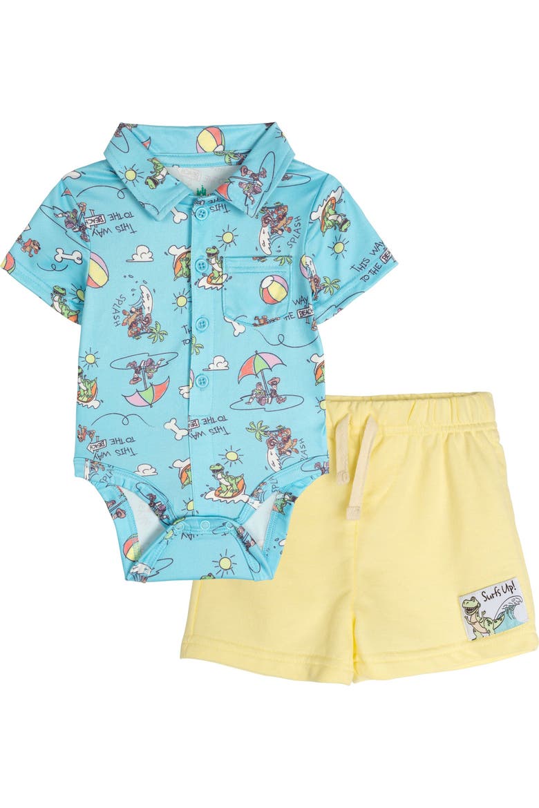 Toy Story 2-Piece Bodysuit and Shorts Set, Main, color, Blue Yellow Toy Story