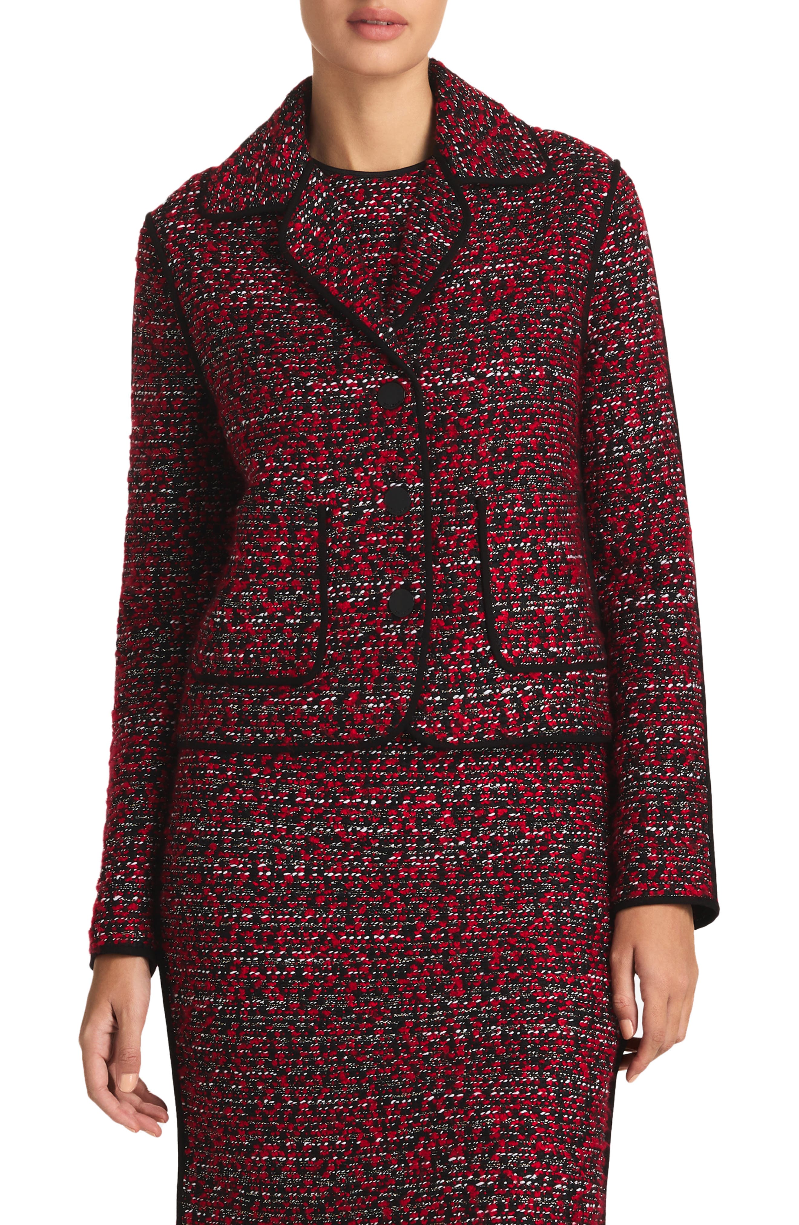 Metallic Bouclette Jacket
