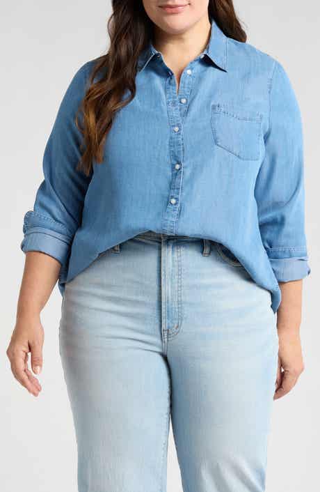 Chambray Button-Up Shirt