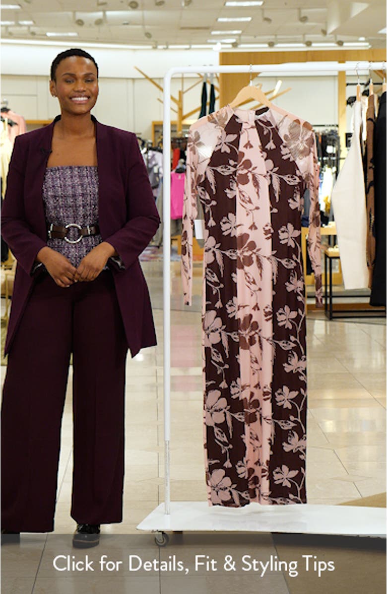 Bellatrix Long Sleeve Body-Con Maxi Dress, sales video thumbnail