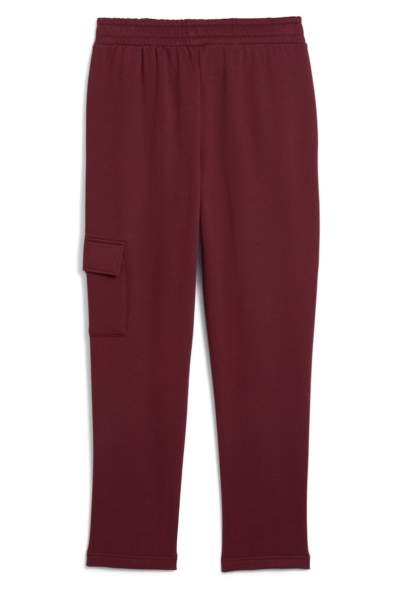 Essentials Embossed Cargo Pants, Alternate, color, RUBY SHIMMER