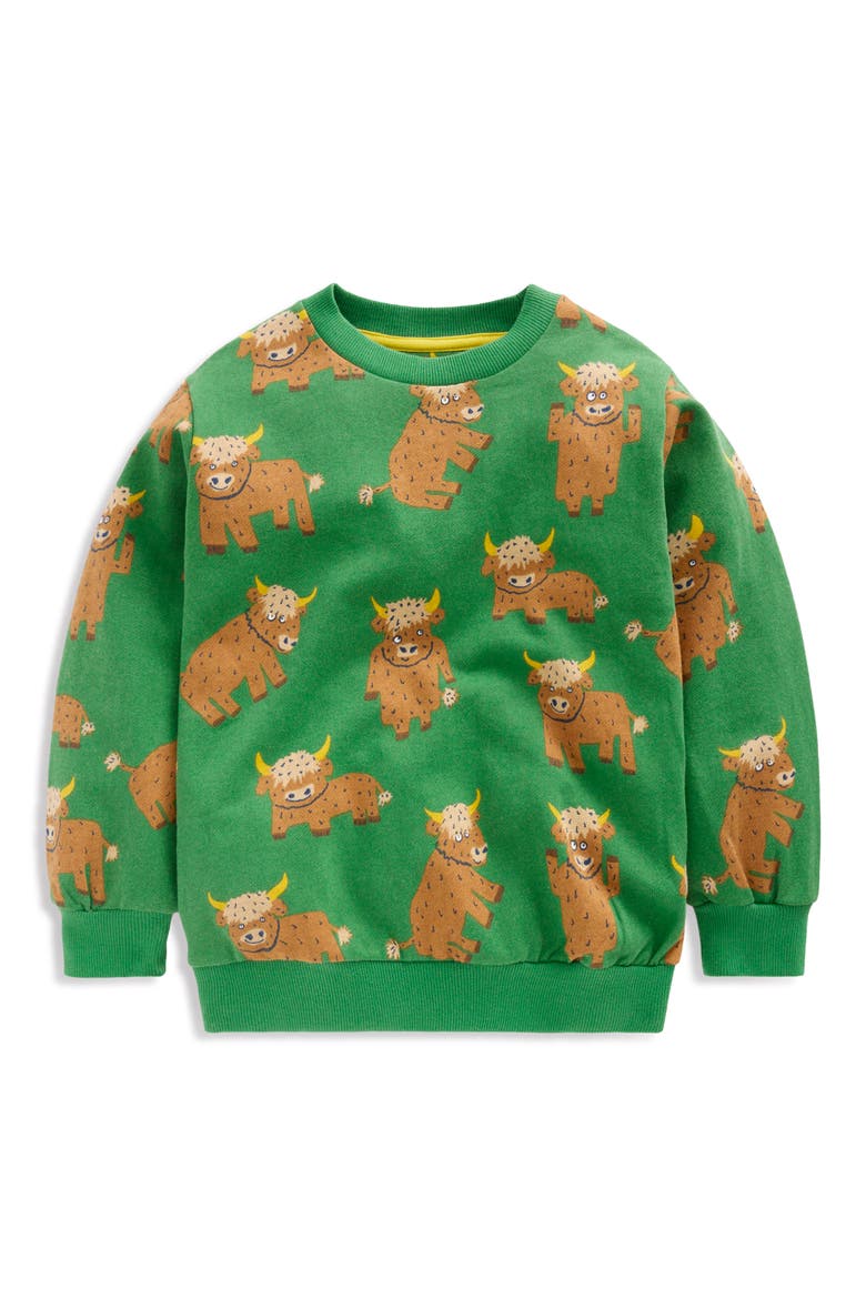 Kids' Everyday Print Sweatshirt, Main, color, HIGHLAND COWS