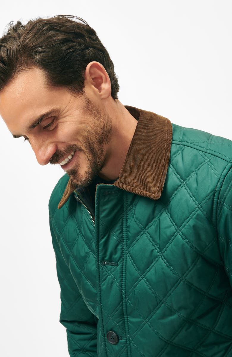Brooks Brothers Paddock Water Repellent Diamond Quilted Coat, Alternate, color, 