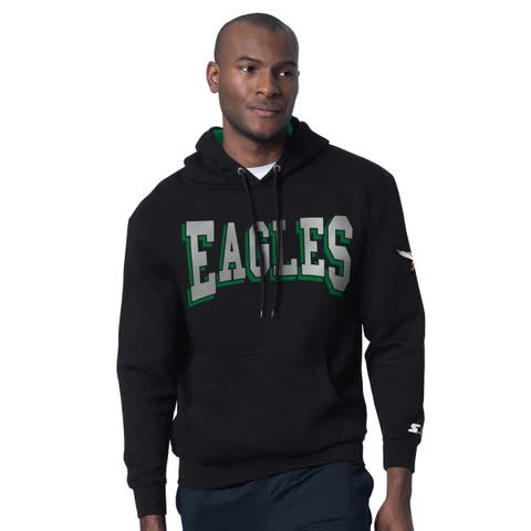 Men's Starter Black Philadelphia Eagles Thursday Night Gridiron Hoodie with Vintage Logo