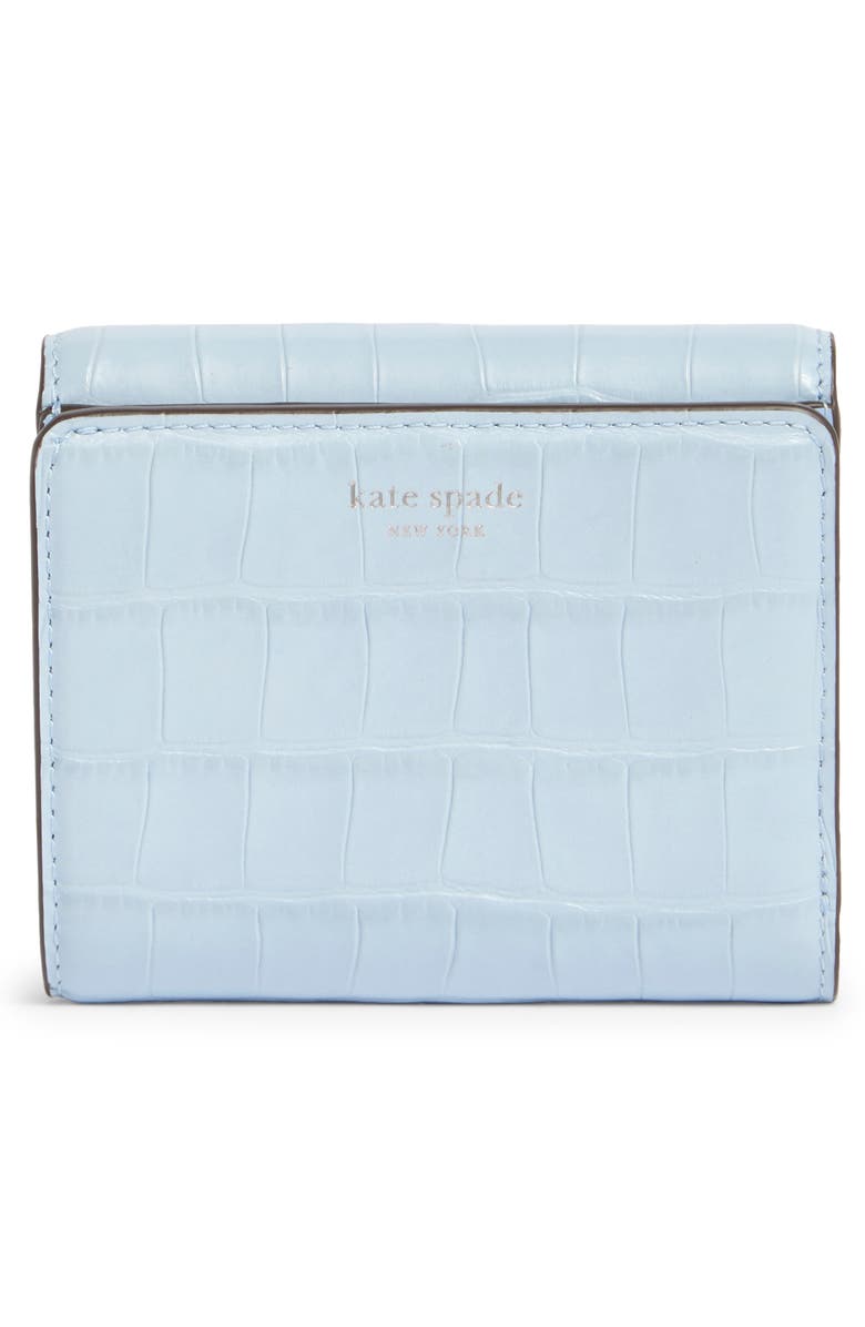 Kate Spade New York dakota croc embossed leather wallet, Alternate, color, North Star