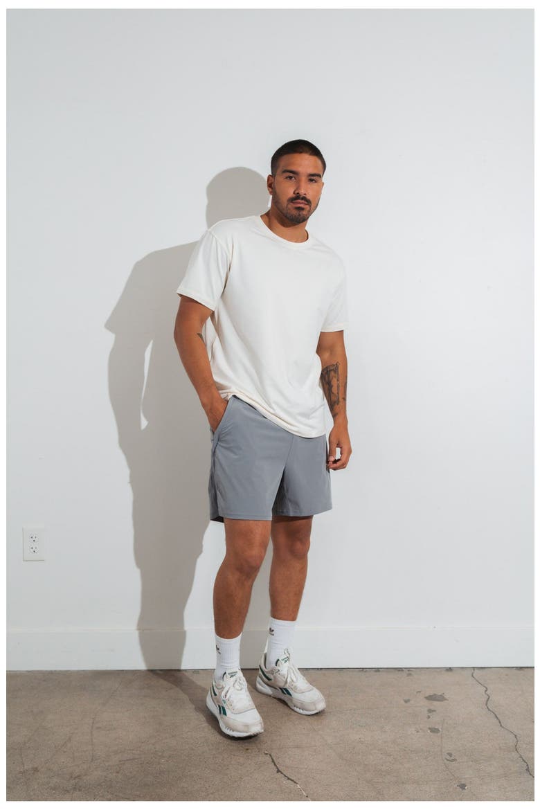 Motive Crew Tee, Alternate, color, Oat