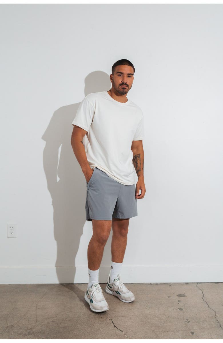 Vitality Motive Crew Tee, Alternate, color, Oat