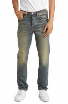 PURPLE BRAND Aged Straight Leg Jeans