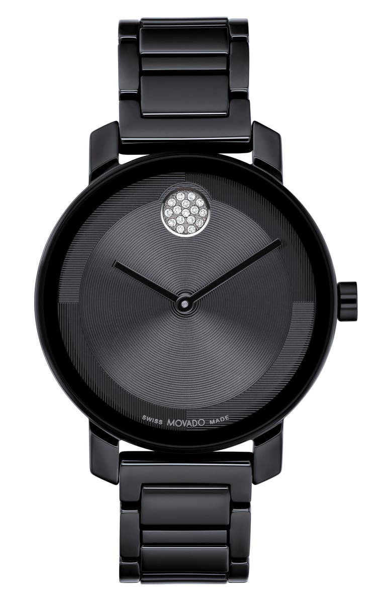 Movado Bold Evolution 2.0 Bracelet Watch, 34mm, Main, color, Black