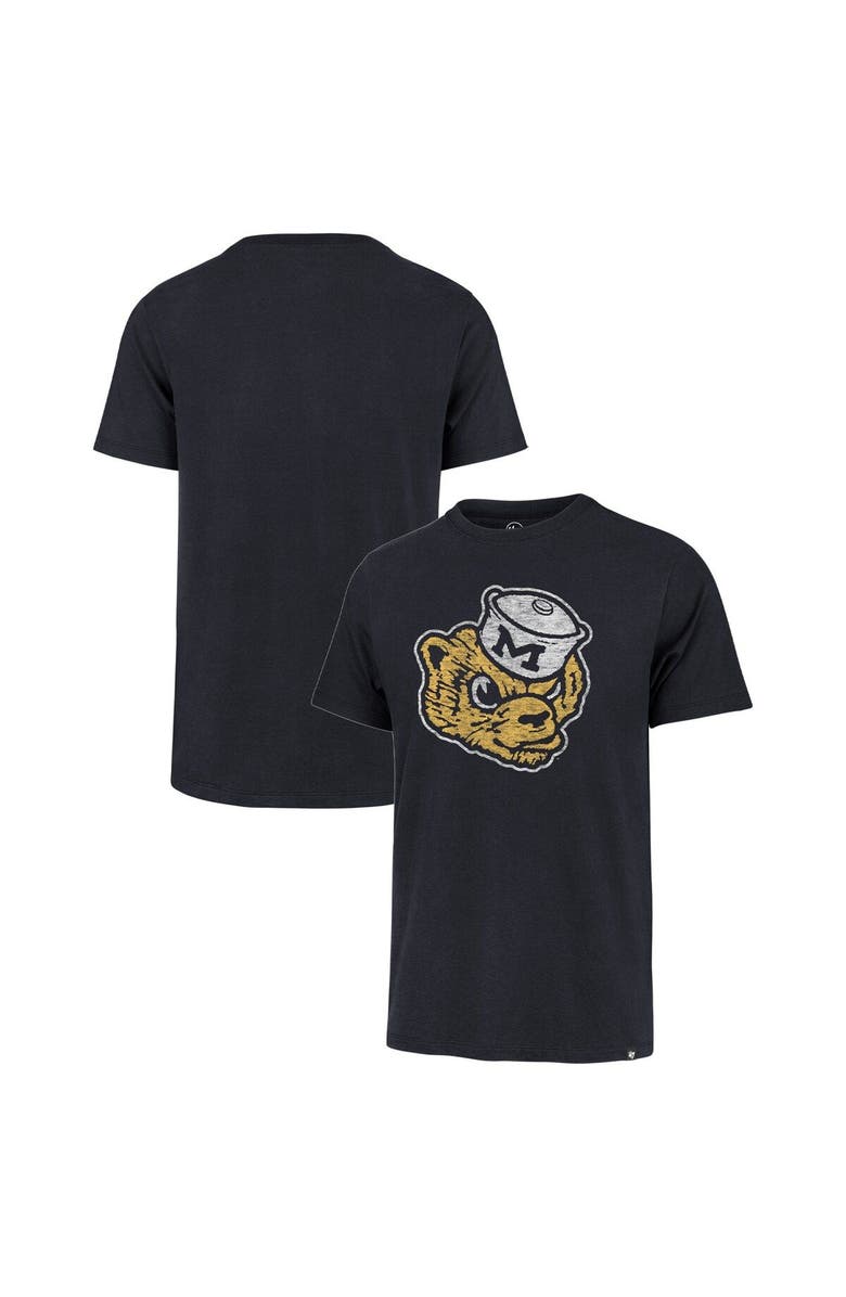 '47 Men's '47 Navy Michigan Wolverines Premier Franklin T-Shirt, Alternate, color, 