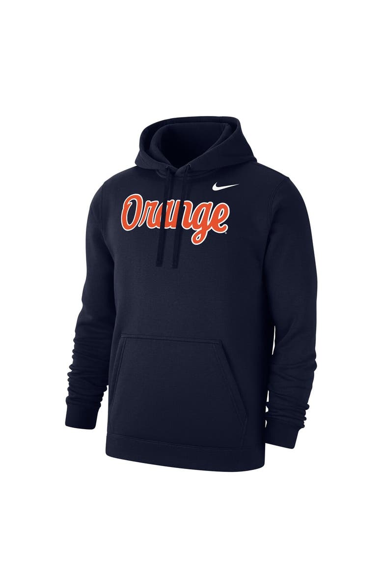 Nike Men's Nike Navy Syracuse Orange Script Club Pullover Hoodie, Alternate, color, Navy