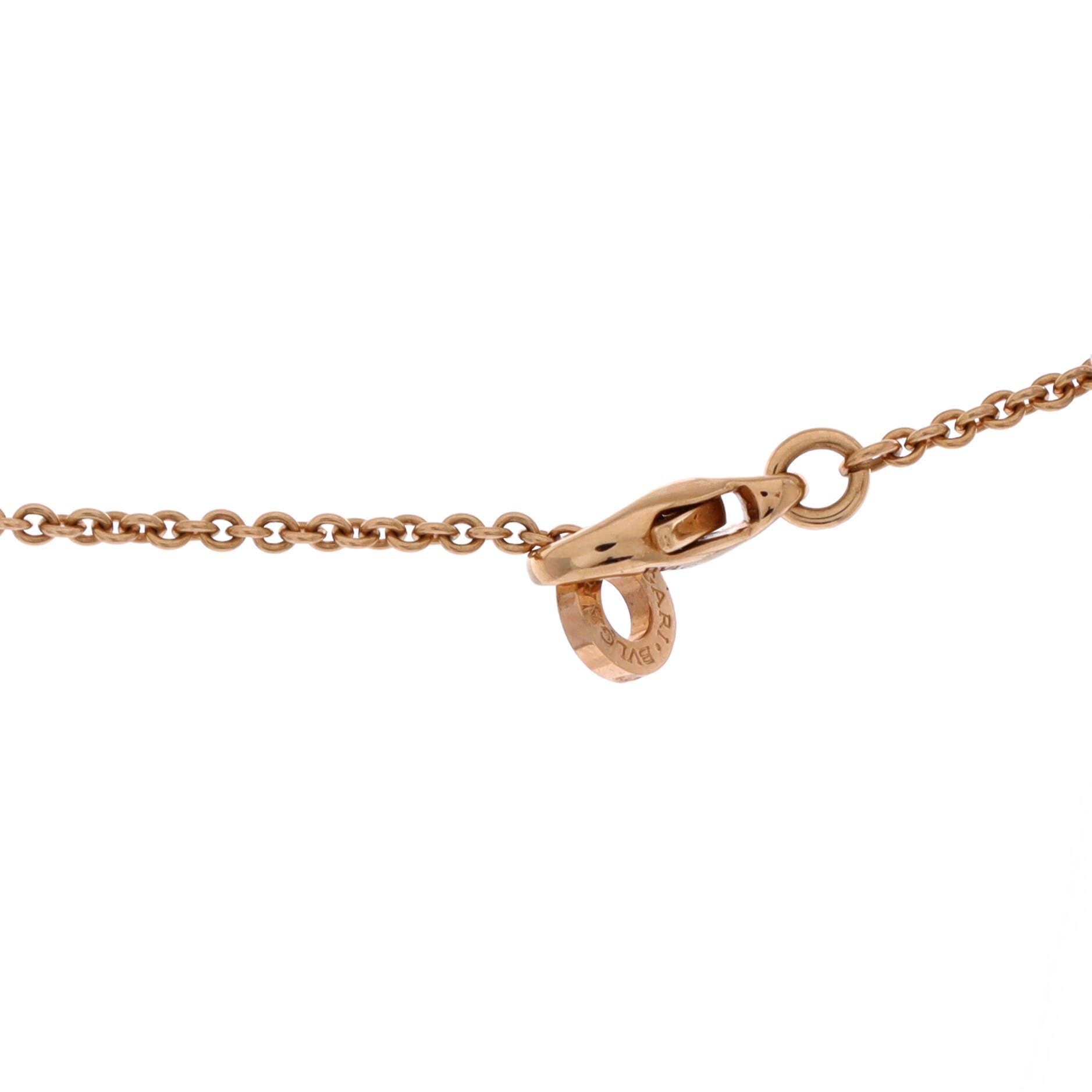 B.Zero1 Pendant Necklace 18K Rose Gold and Ceramic, Alternate, color, Metallic Gold
