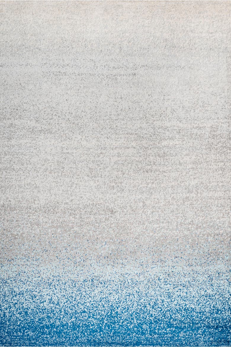 Shore Modern Gradient Area Rug, Main, color, Blue/Cream