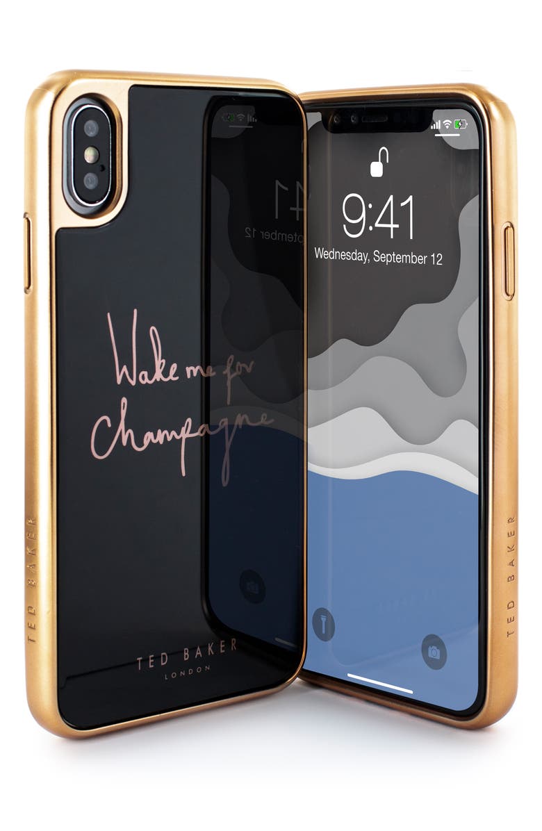 Ted Baker London Champagne iPhone X/Xs/Xs Max & XR Case, Alternate, color, 