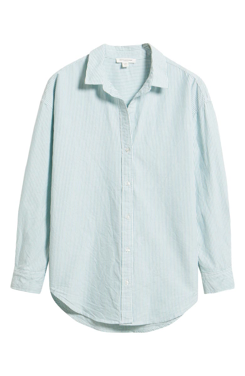 beachlunchlounge Stripe Oversize Shirt, Alternate, color, Jalapeno