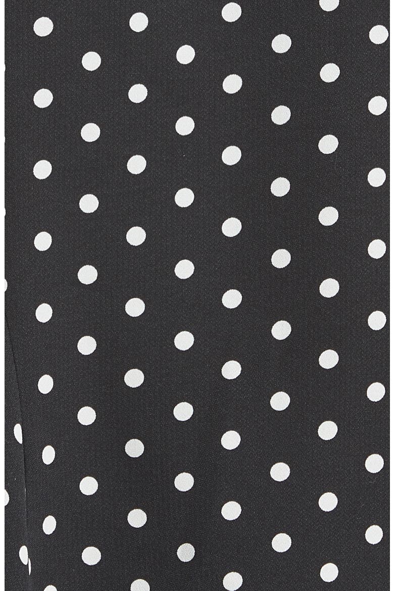 Leslie Small Dot Sleeveless Top, Alternate, color, BLACK/WHITE