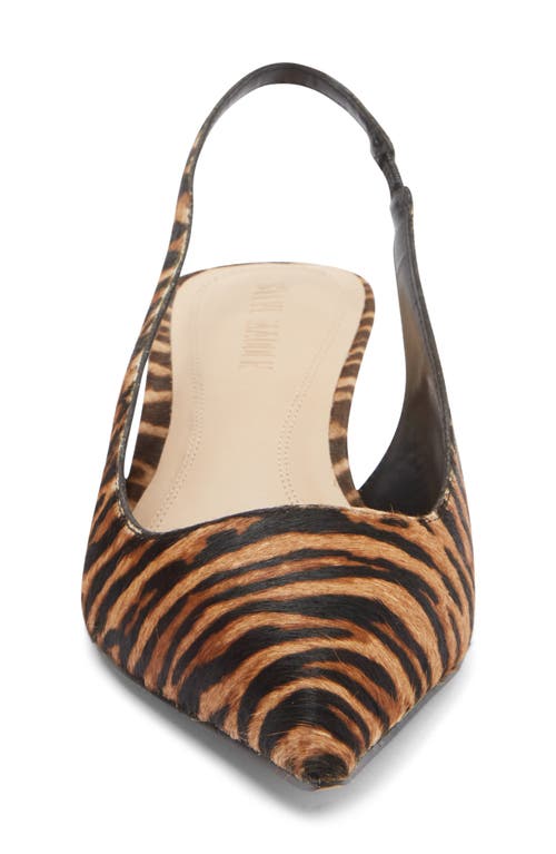 Steve Madden Kittie Slingback Pointed Toe Kitten Heel Pump In Brown