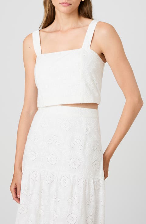 Svea Eyelet Crop Tank