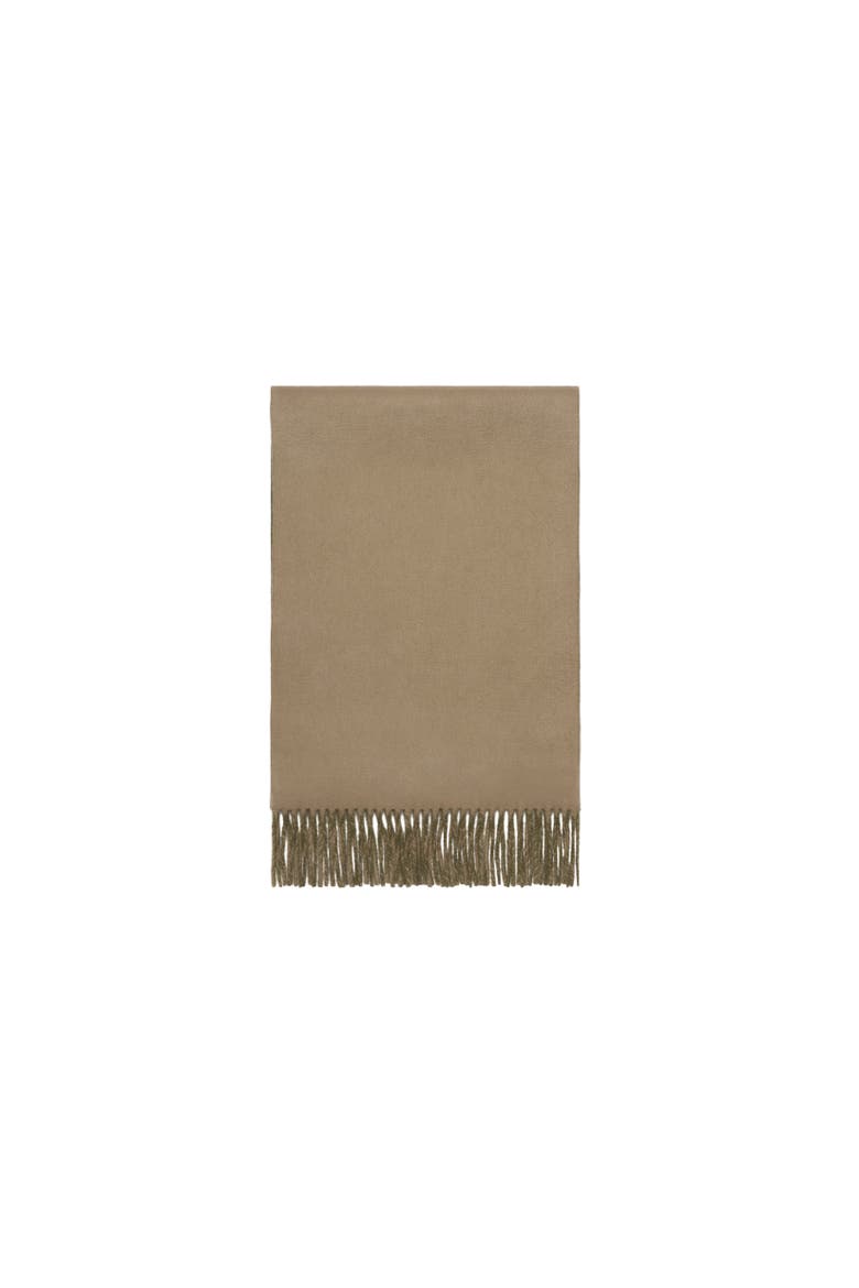 Knight Cashmere Scarf, Alternate, color, Pea green/vole brown