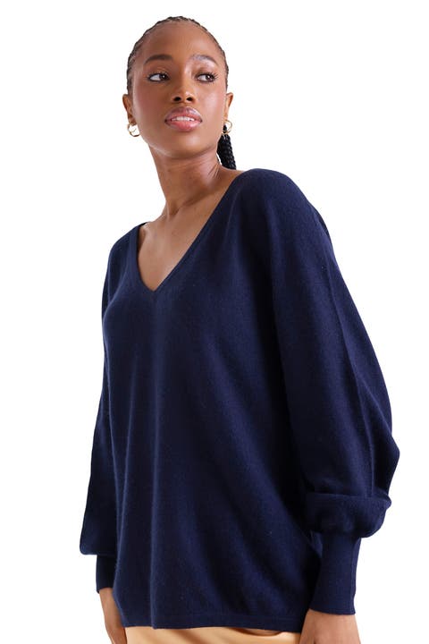 Paros V-Neck 100% Cashmere Sweater