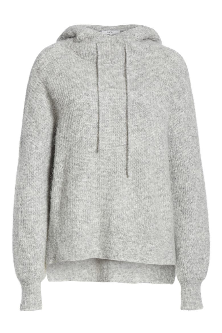 Soft Wool Blend Hoodie, Alternate, color, PALOMA MELANGE 921