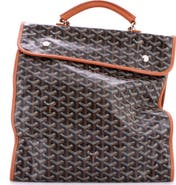Pre-Owned Goyard Saint Leger Briefcase Backpack Coated Canvas