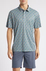 Swannies Ridge Floral Golf Polo