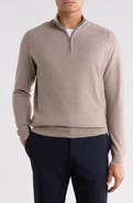 Peter Millar Voyager Cashmere and Silk Quarter Zip Sweater