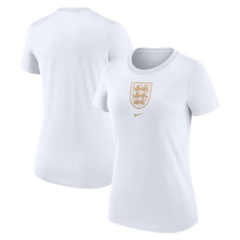 Women's Nike White England Women's National Team Crest Tri-Blend T-Shirt