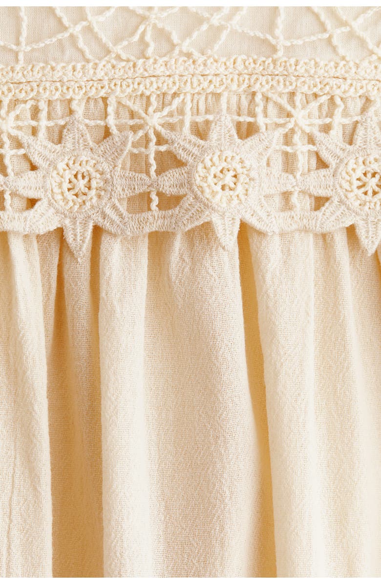 H&M Cotton Strappy Dress, Alternate, color, Light Beige