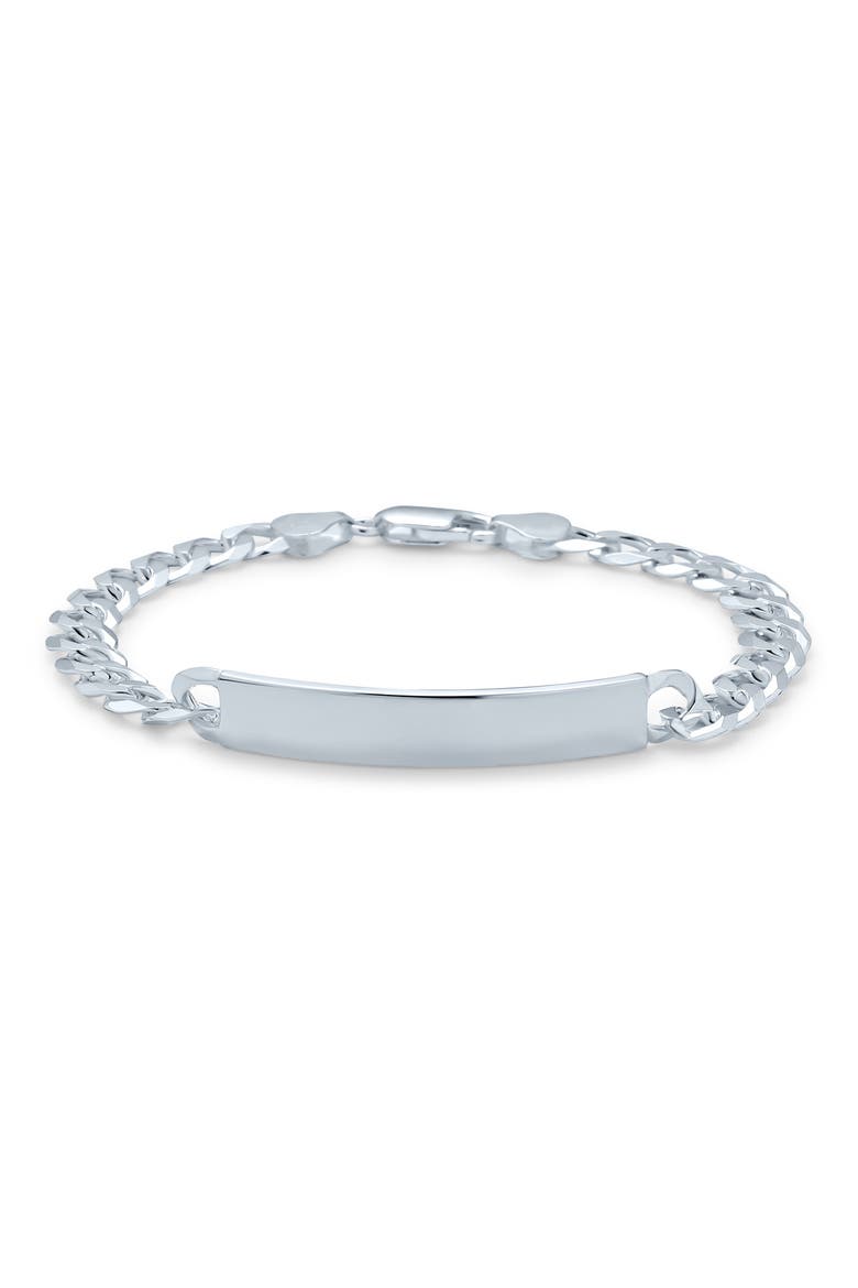 Sterling Silver Bar Bracelet , Main, color, SILVER