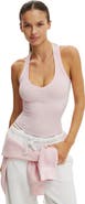 COTTON ON BODY Women's Active Ultra Soft Plunge Front Racer Tank