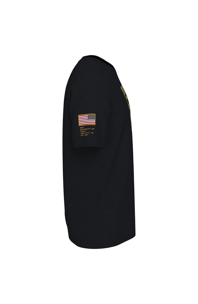 Nike Men's Nike Black Iowa Hawkeyes Veterans Camo T-Shirt, Alternate, color, 