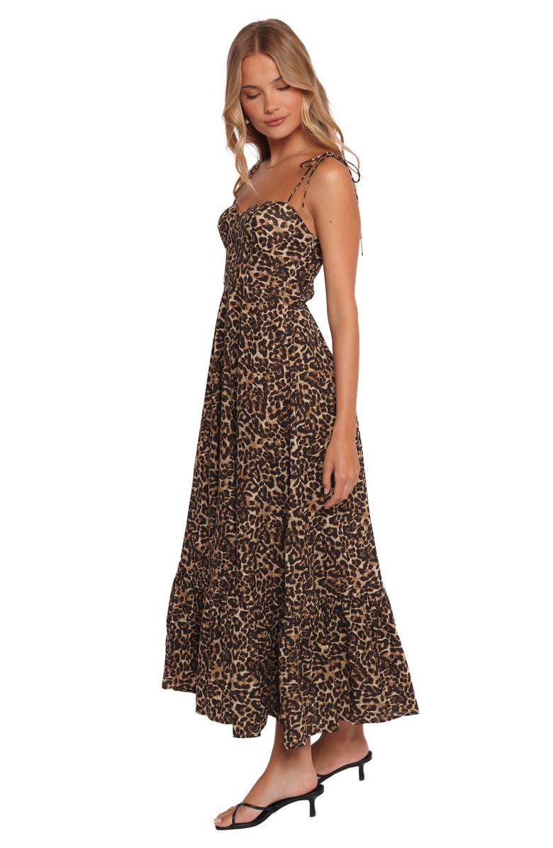 Petal & Pup Ayana Leopard Print Fit & Flare Midi Dress, Alternate, color, Leopard