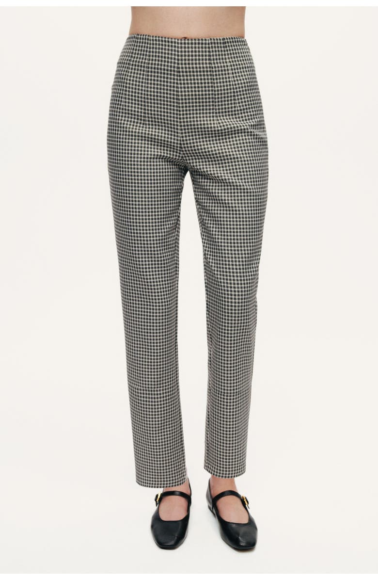 Nocturne Tailored Micro Check Cigarette Pants, Main, color, Multi-Colored