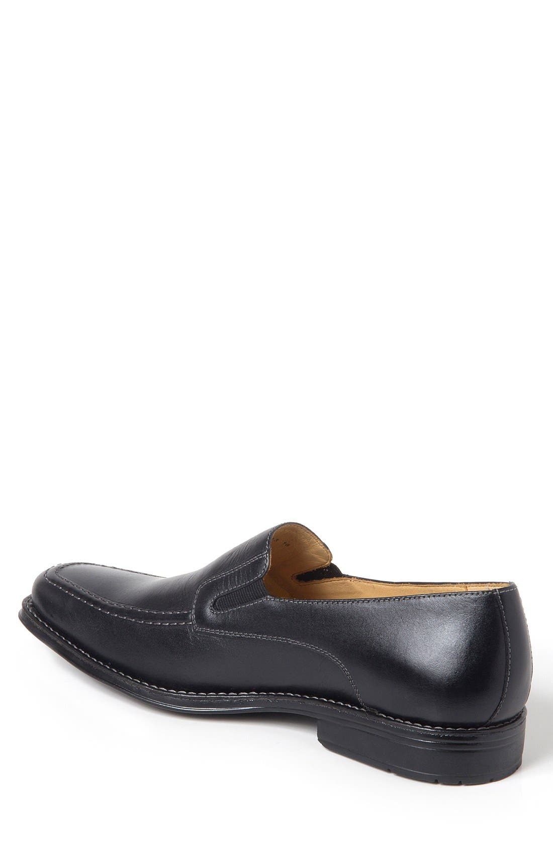 Marc Venetian Loafer, Alternate, color, BLACK LEATHER