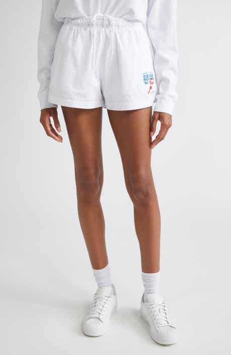 Sporty & Rich LA Marathon Cotton Disco Shorts