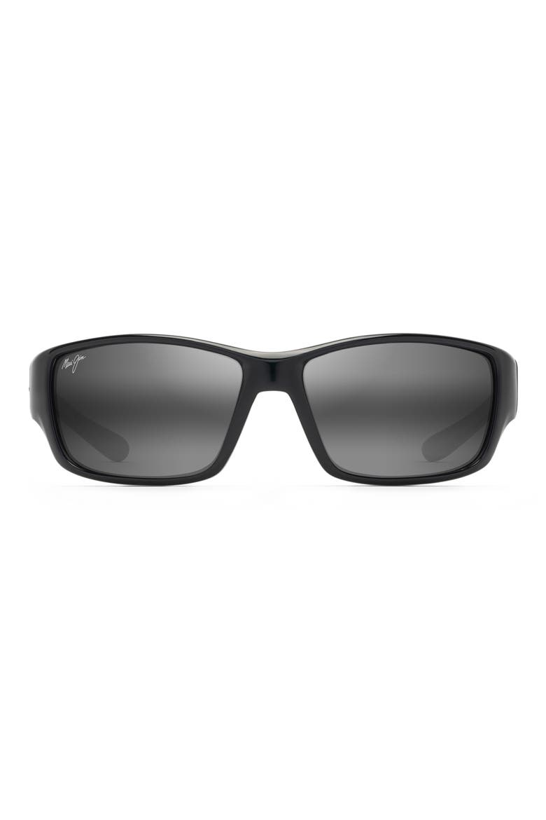 Local Kine 61mm Polarized Sunglasses, Alternate, color, BLACK/ GREY/ MAROON