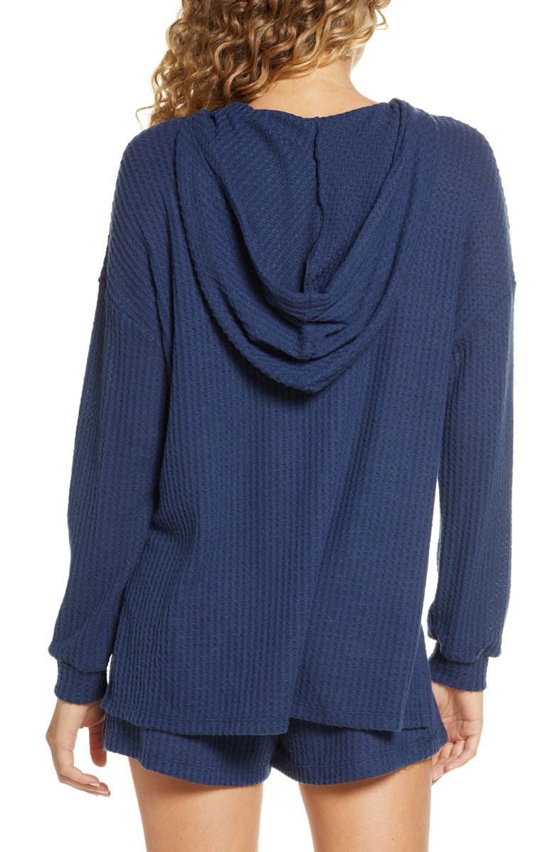 Project Social T Waffle Knit Hooded Pullover, Main, color, 