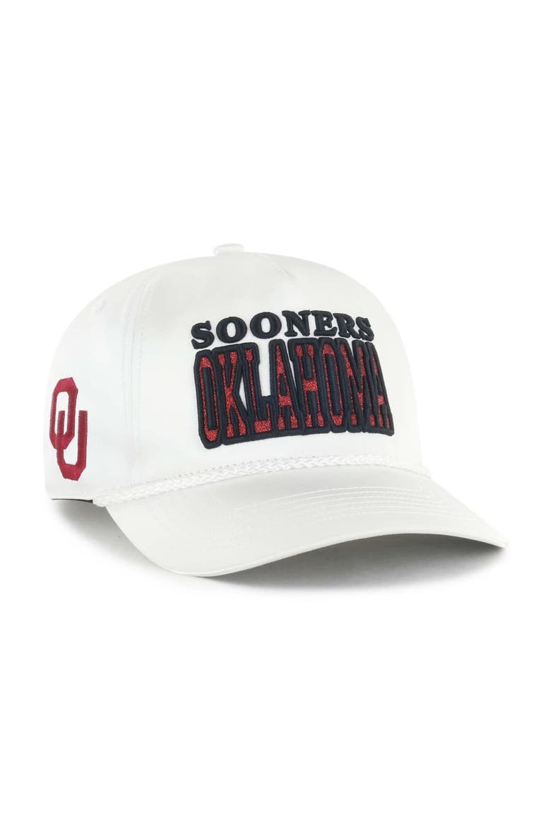 Women's '47 White Oklahoma Sooners Outspoken Hitch Adjustable Hat, Main, color, White