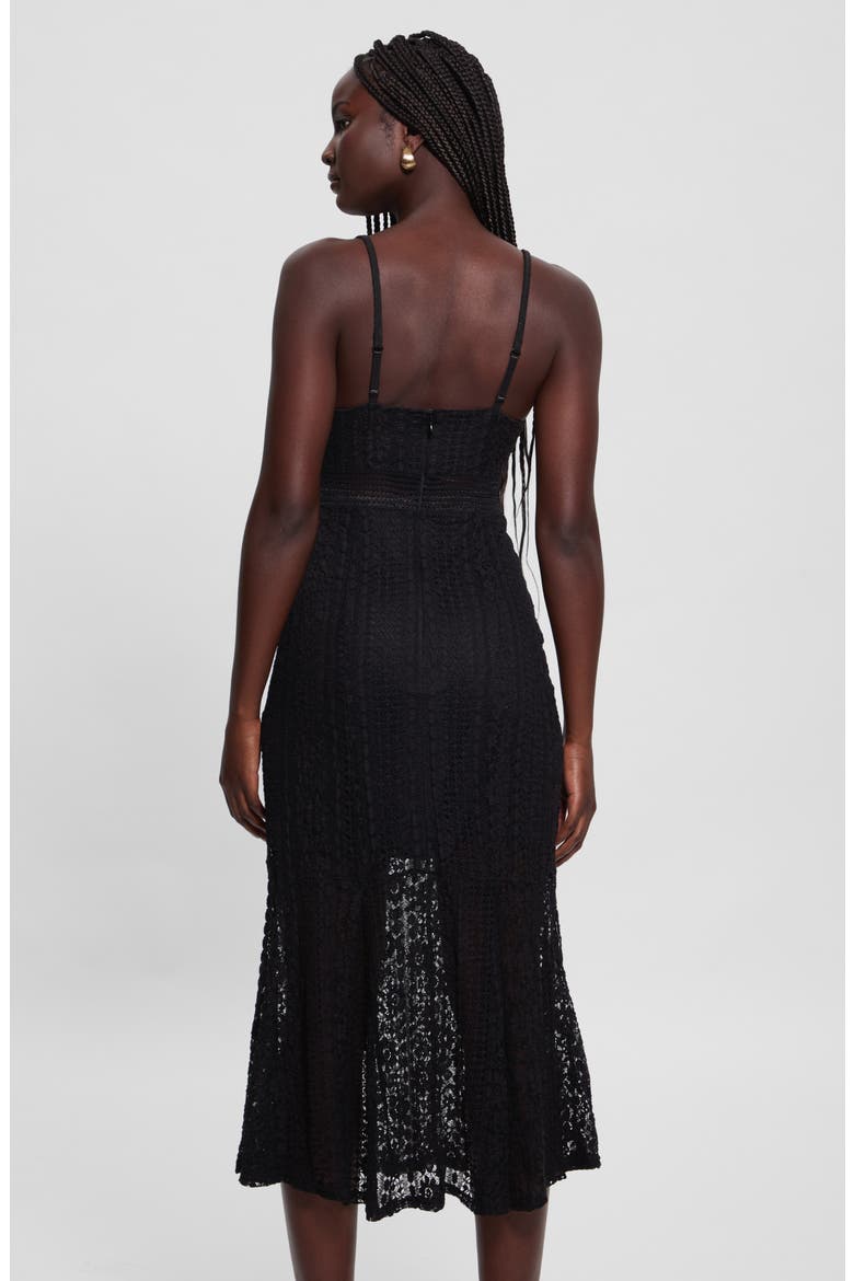 Marie Lace Dress, Alternate, color, JET BLACK A996